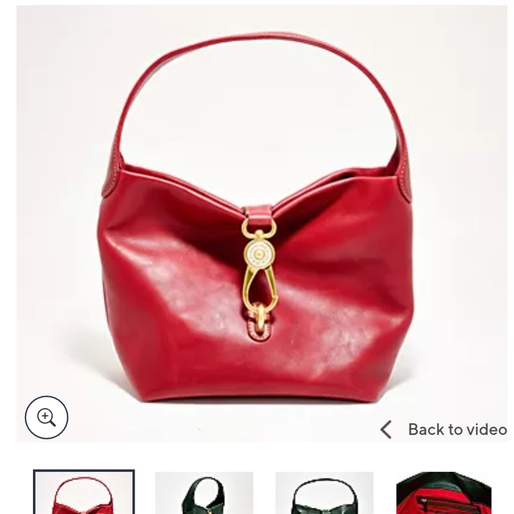 ❤️👜❤️Dooney & Bourke Florentine Leather Logo Lock Hobo❤️👜❤️ - Picture 8 of 9